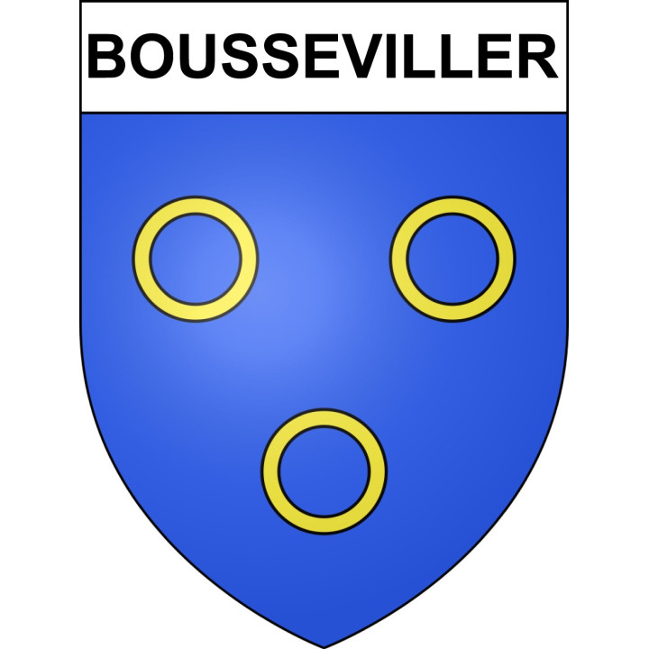 Bousseviller 57 ville sticker blason écusson autocollant adhésif