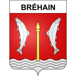 Stickers coat of arms Bréhain adhesive sticker