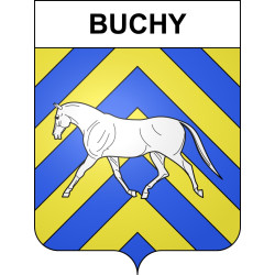 Buchy 57 ville sticker blason écusson autocollant adhésif