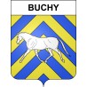 Stickers coat of arms Buchy adhesive sticker