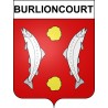 Burlioncourt 57 ville sticker blason écusson autocollant adhésif