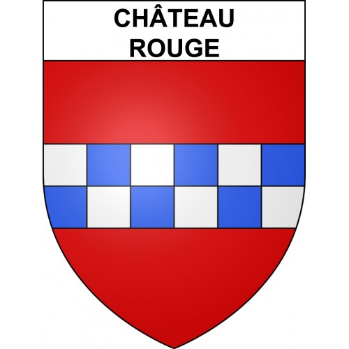 Stickers coat of arms Château-Rouge adhesive sticker