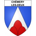 Chémery-les-Deux 57 ville sticker blason écusson autocollant adhésif