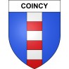Coincy 57 ville sticker blason écusson autocollant adhésif