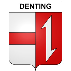 Denting 57 ville sticker blason écusson autocollant adhésif