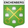 Enchenberg Sticker wappen, gelsenkirchen, augsburg, klebender aufkleber