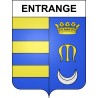 Pegatinas escudo de armas de Entrange adhesivo de la etiqueta engomada