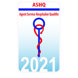 Caducée ASHQ-Agent Service Hospitalier Qualifié-choix année logo numéro 64812