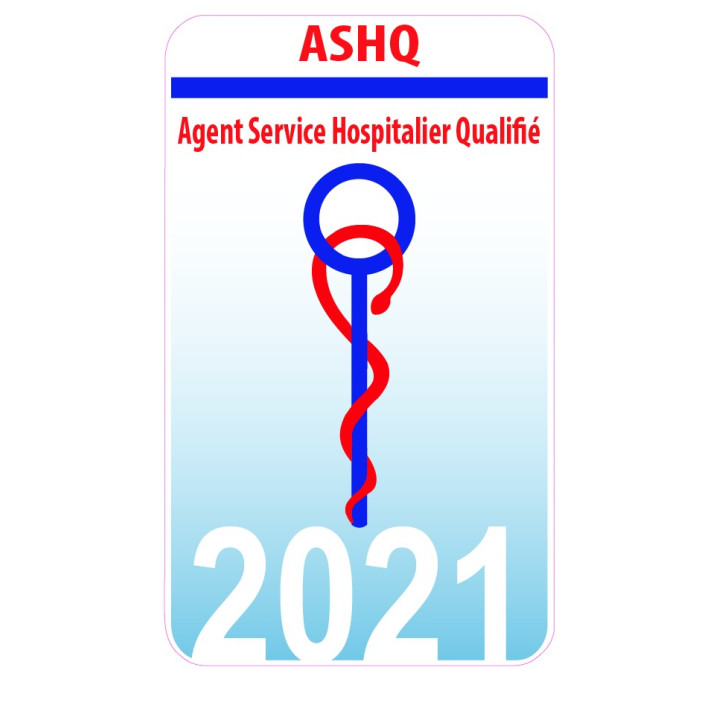 Caduceus pflegeassistentin sticker aufkleber