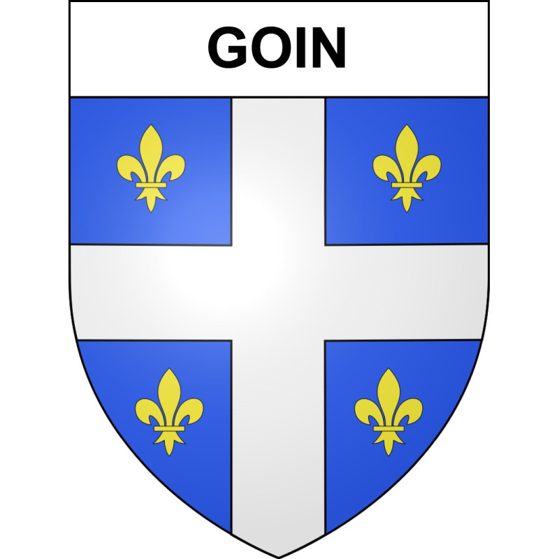 Pegatinas escudo de armas de Goin adhesivo de la etiqueta engomada