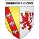 Grindorff-Bizing Sticker wappen, gelsenkirchen, augsburg, klebender aufkleber