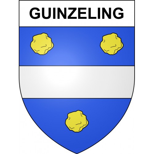 Guinzeling 57 ville sticker blason écusson autocollant adhésif