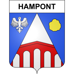 Hampont Sticker wappen, gelsenkirchen, augsburg, klebender aufkleber