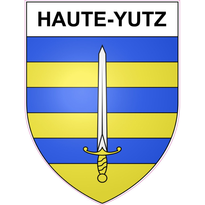 Haute-Yutz 57 ville sticker blason écusson autocollant adhésif