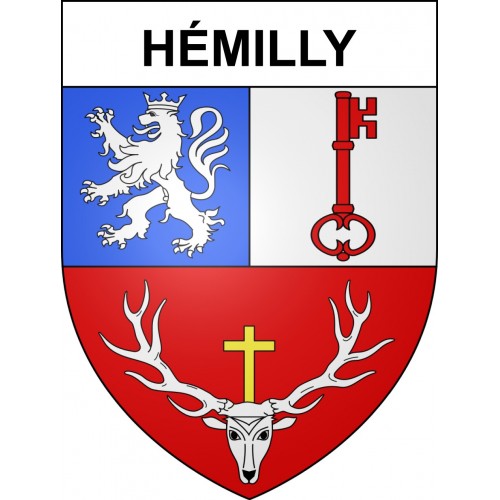 Hémilly Sticker wappen, gelsenkirchen, augsburg, klebender aufkleber
