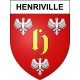 Henriville 57 ville sticker blason écusson autocollant adhésif