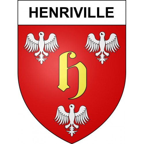 Henriville Sticker wappen, gelsenkirchen, augsburg, klebender aufkleber