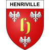 Pegatinas escudo de armas de Henriville adhesivo de la etiqueta engomada