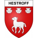 Hestroff 57 ville sticker blason écusson autocollant adhésif