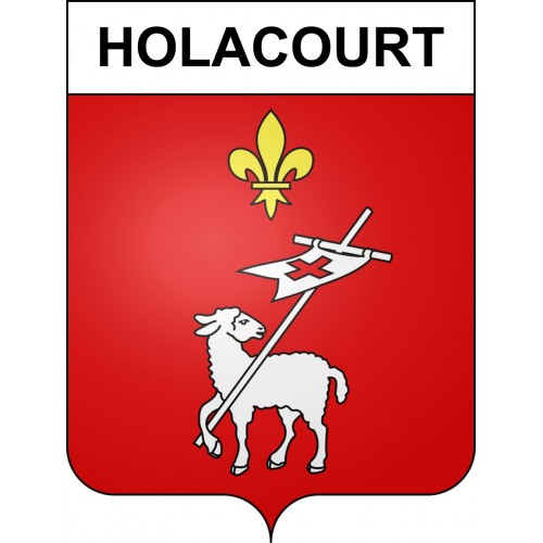 Stickers coat of arms Holacourt adhesive sticker