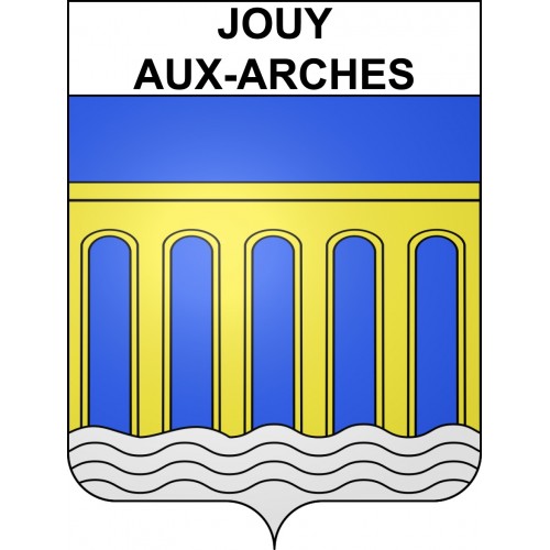 Jouy-aux-Arches 57 ville sticker blason écusson autocollant adhésif