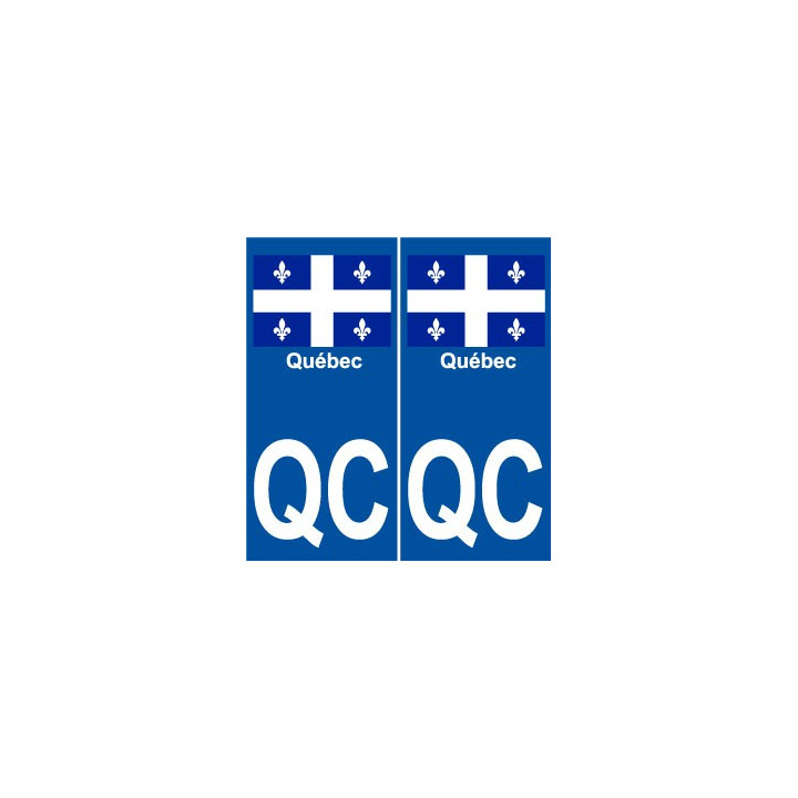 Québec QC ville monde sticker autocollant plaque