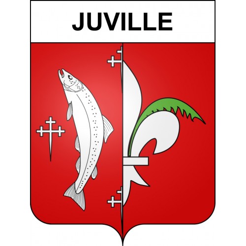 Juville Sticker wappen, gelsenkirchen, augsburg, klebender aufkleber