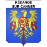 Pegatinas escudo de armas de Kédange-sur-Canner adhesivo de la etiqueta engomada