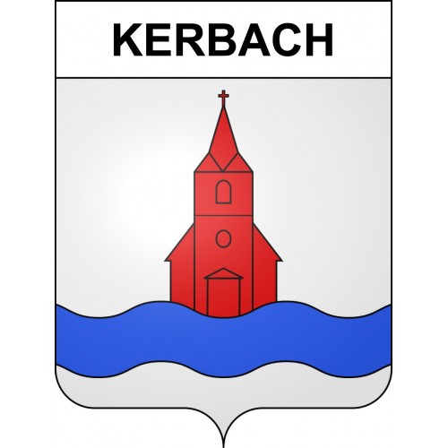 Kerbach 57 ville sticker blason écusson autocollant adhésif