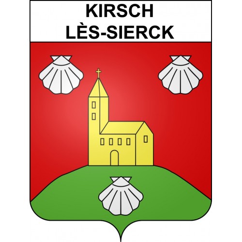 Kirsch-lès-Sierck Sticker wappen, gelsenkirchen, augsburg, klebender aufkleber