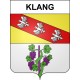 Pegatinas escudo de armas de Klang adhesivo de la etiqueta engomada