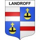 Landroff 57 ville sticker blason écusson autocollant adhésif