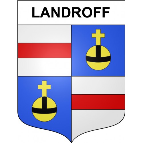 Landroff 57 ville sticker blason écusson autocollant adhésif