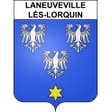 Laneuveville-lès-Lorquin 57 ville sticker blason écusson autocollant adhésif