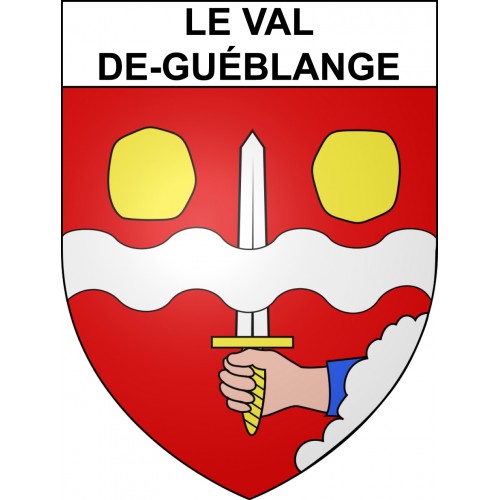 Le Val-de-Guéblange Sticker wappen, gelsenkirchen, augsburg, klebender aufkleber