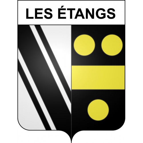 Les Étangs Sticker wappen, gelsenkirchen, augsburg, klebender aufkleber