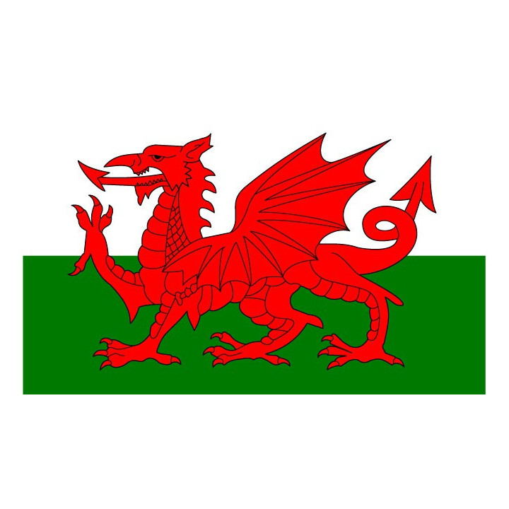 Autocollant Drapeau Pays de Galles Wales Cymru sticker