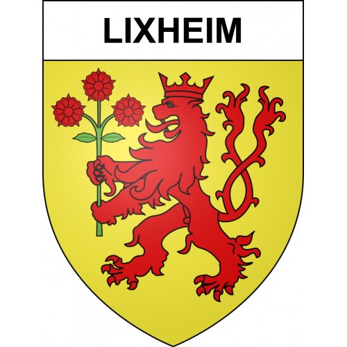 Lixheim Sticker wappen, gelsenkirchen, augsburg, klebender aufkleber