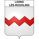 Lixing-lès-Rouhling Sticker wappen, gelsenkirchen, augsburg, klebender aufkleber