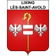 Pegatinas escudo de armas de Lixing-lès-Saint-Avold adhesivo de la etiqueta engomada
