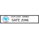 Autocollant Sticker anti microbe antivirus pour toutes surfaces – SAFE ZONE logo36429