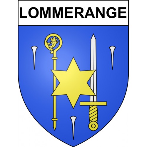 Lommerange 57 ville sticker blason écusson autocollant adhésif
