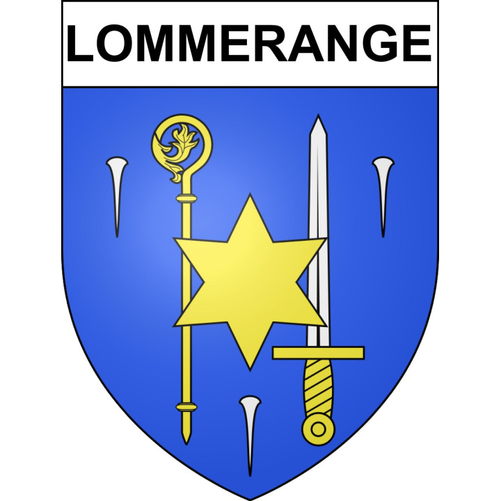 Lommerange Sticker wappen, gelsenkirchen, augsburg, klebender aufkleber