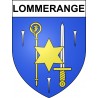 Pegatinas escudo de armas de Lommerange adhesivo de la etiqueta engomada