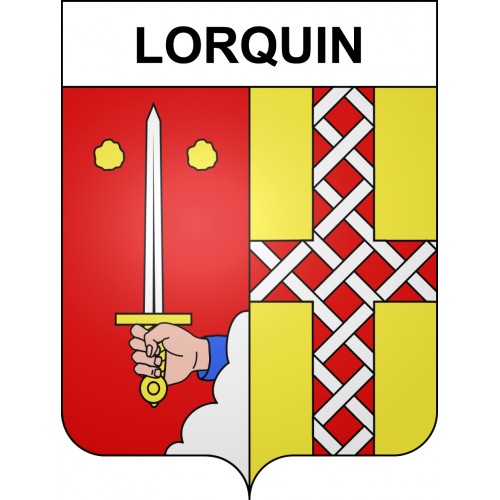 Adesivi stemma Lorquin adesivo