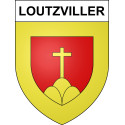 Loutzviller 57 ville sticker blason écusson autocollant adhésif