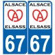 66 Cerdanya sticker aufkleber platte