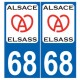 66 Cerdanya sticker adesivo piastra