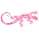 salamandre maori Lizard ROSE logo 652 autocollant sticker