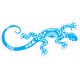 salamandre maori Lizard BLEU logo 652 autocollant sticker